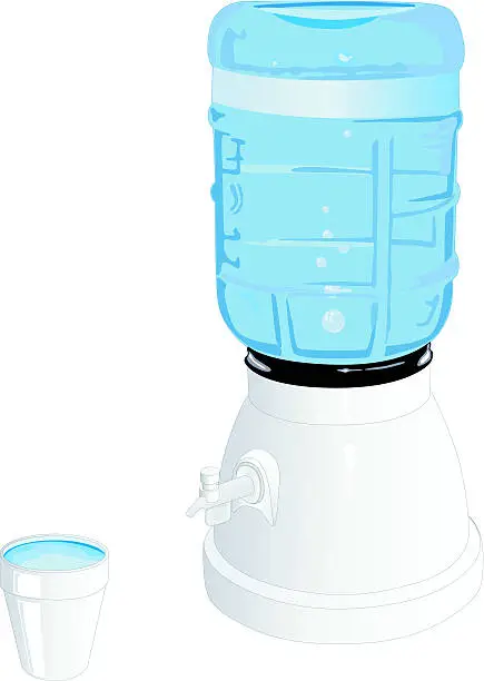 Vector illustration of Purified Water Jug (Vector)