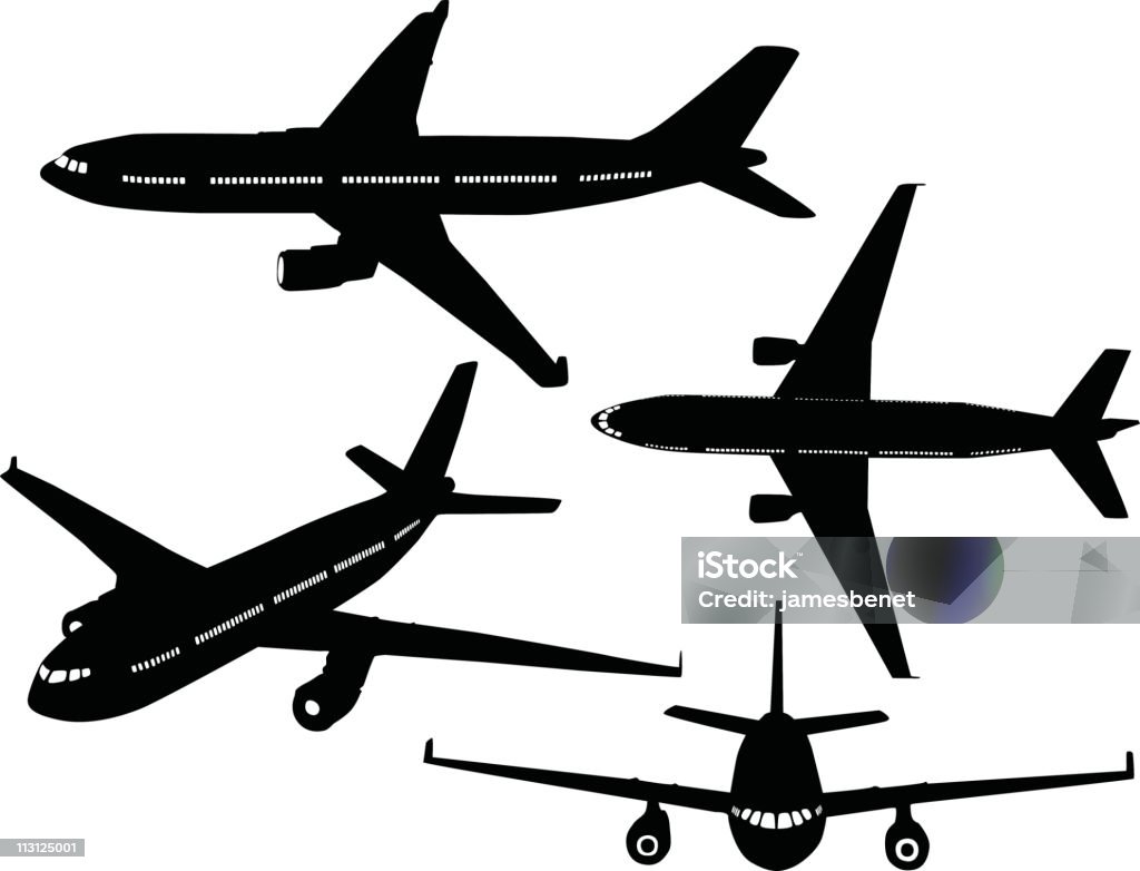 Passagier Jets (Vektor - Lizenzfrei Allgemeine Luftfahrt Vektorgrafik