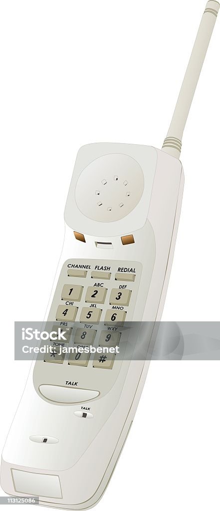 Telefono Cordless (Vettore - arte vettoriale royalty-free di Antenna - Attrezzatura per le telecomunicazioni