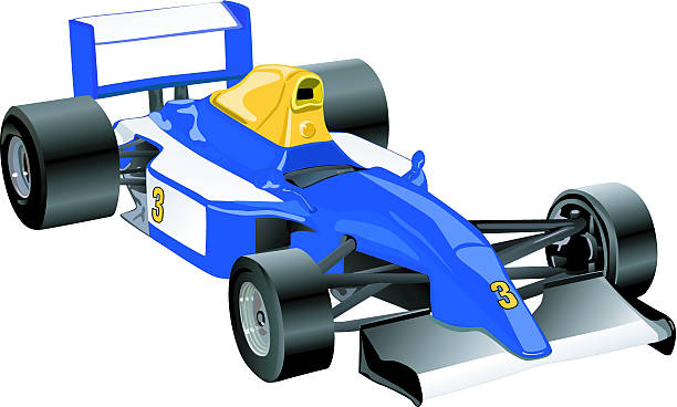 F1 Sports Car (Vector) vector art illustration