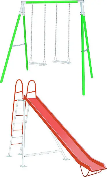 Vector illustration of Swing and Slide (Vector)