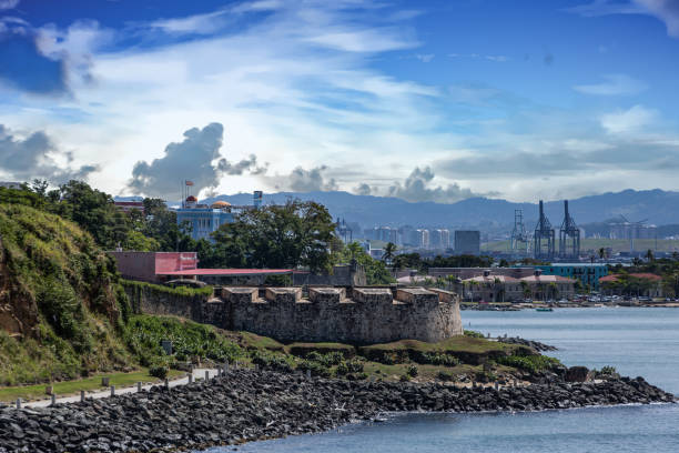 istock Curving Coast of Old San Juan 1131252641