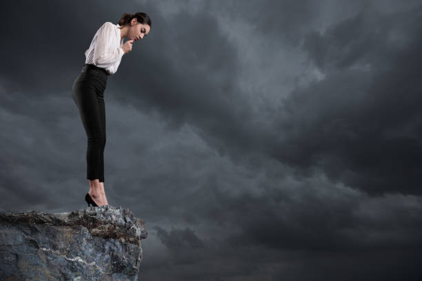 istock Businesswoman looking down 1131254174