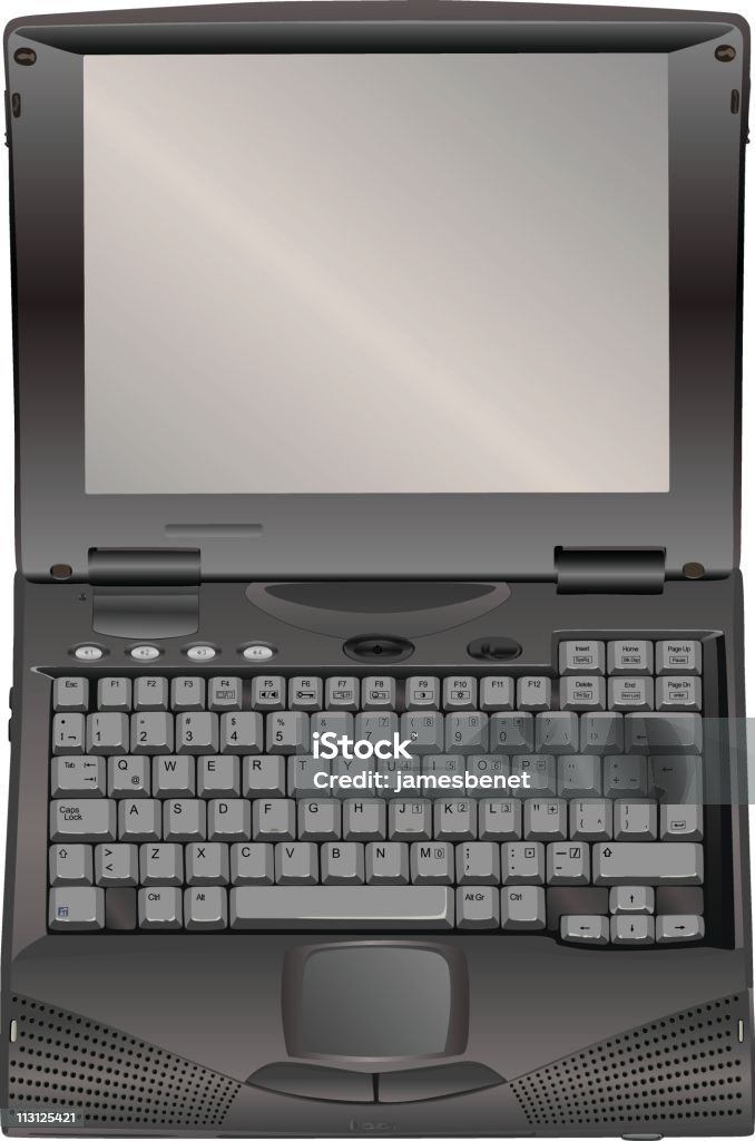 Open Computer Pic Open Laptop Computer Stock Illustration - Download Image Now - Color ...