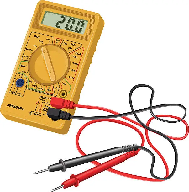 Vector illustration of Digital Multimeter