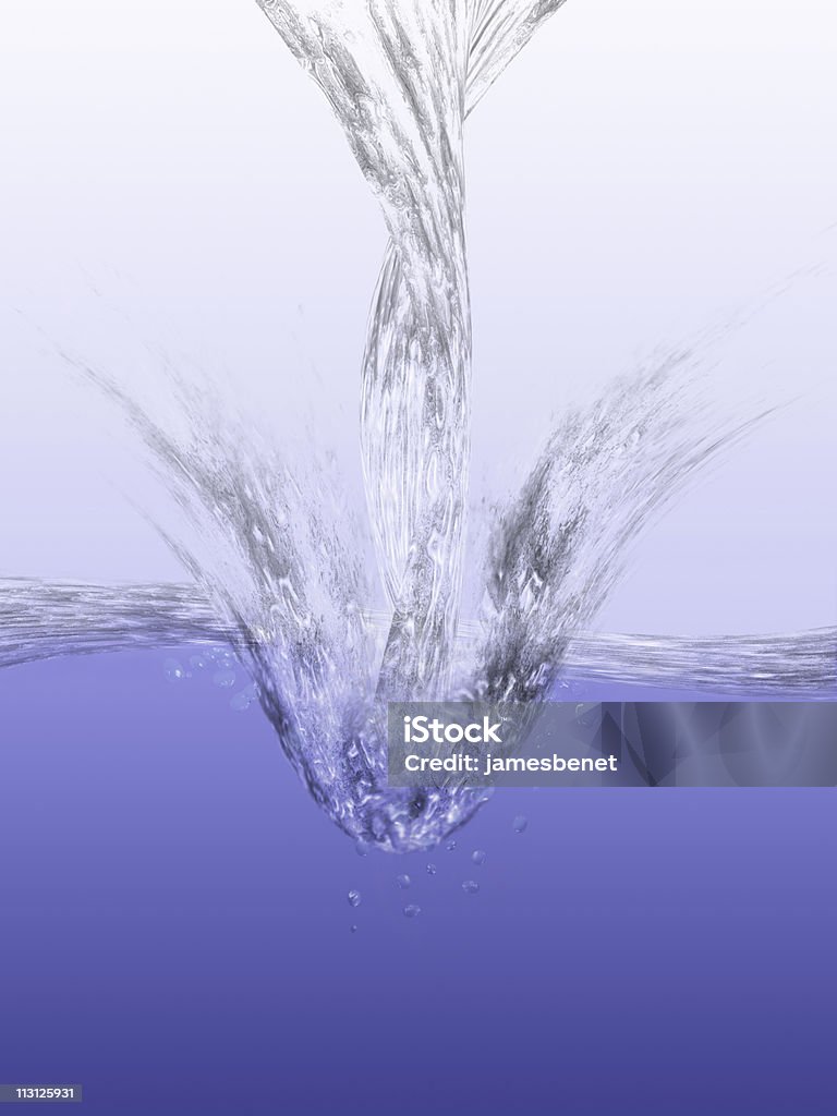 Sparkling Water Rendering  Bright Stock Photo