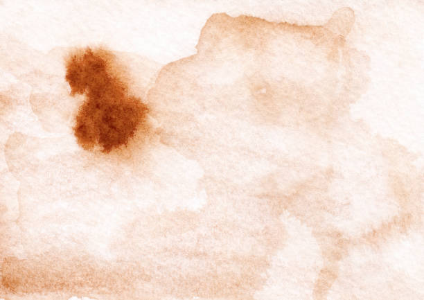 Watercolor Brown Beige Backgrounds Abstract Textured - fotografia de stock