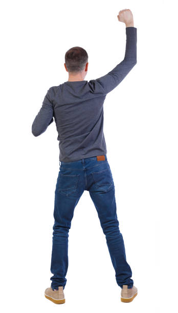 istock Back view of a happy man 1131264958
