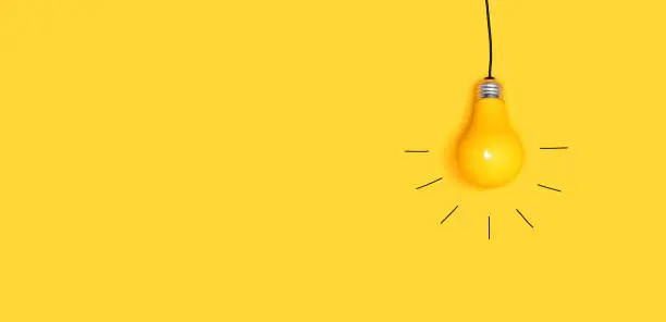 Photo of One hanging light bulb