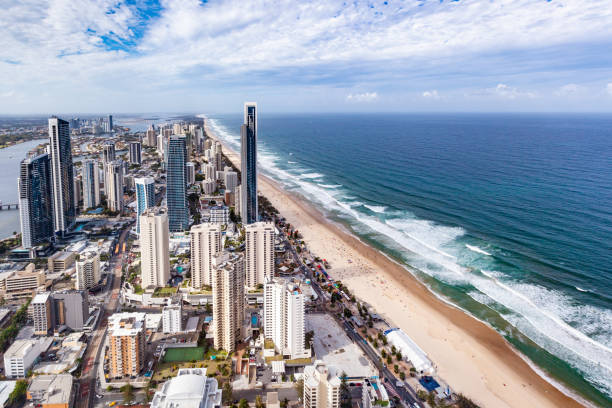 istock Surfers Paradise beach and skyscrapers cityscape 1131277300