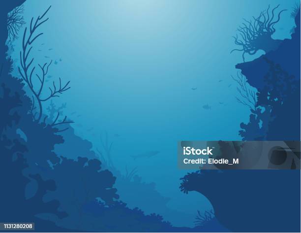 Undersea Backgrounddecor De La Mer Stock Illustration - Download Image Now - Reef, Backgrounds, Sea Life