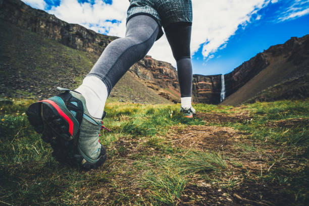 istock Traveler hiking at Hengifoss Waterfall, Iceland. 1131280996