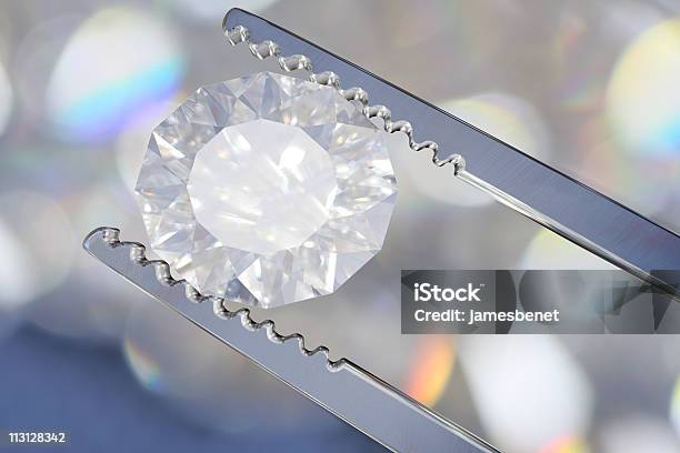 Taglio Diamante Rotondo 3d - Fotografie stock e altre immagini di Close-up - Close-up, Colore brillante, Composizione orizzontale