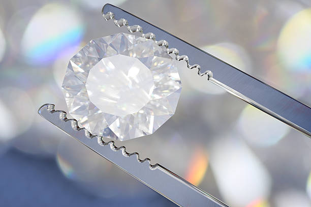 Diamond Round Cut 3D stock photo