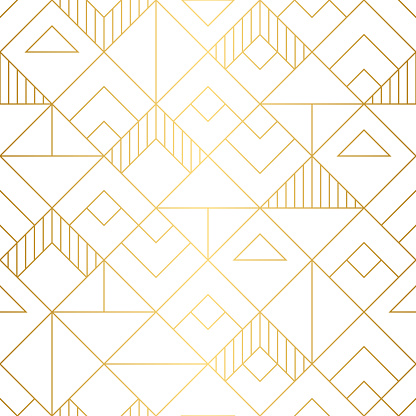 Elegant geometric vector pattern with repeat squares and lines.