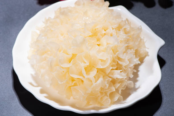 istock Tremella fuciformis on plate 1131291418