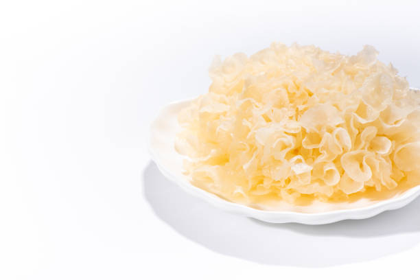 Tremella fuciformis on plate