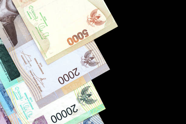 istock Indonesian rupiah on dark background close up 1131297234