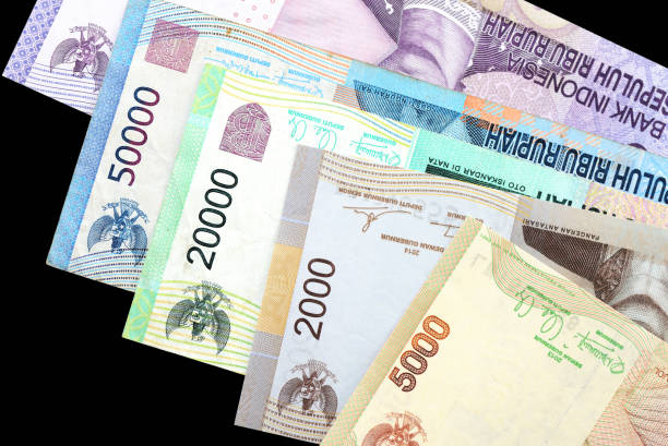 istock Indonesian rupiah on dark background close up 1131297237