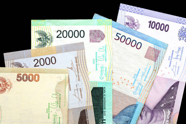 istock Indonesian rupiah on dark background close up 1131297246