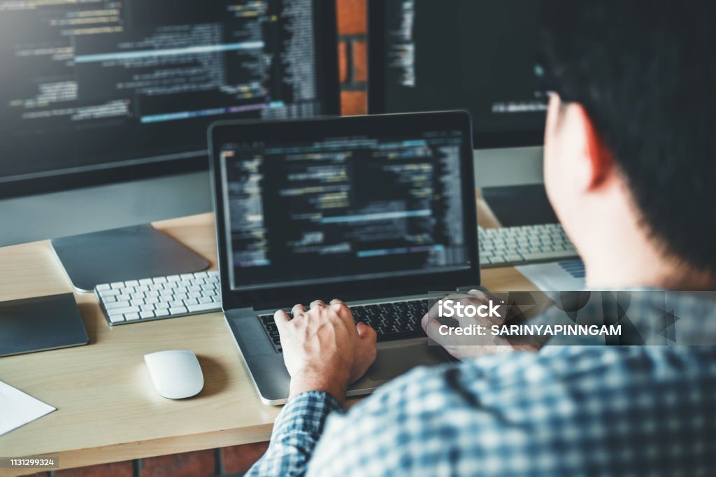 Developing Programmer Development Website Design And Coding ...