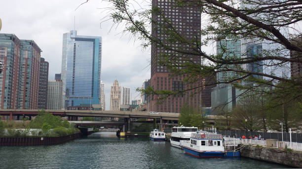 istock Chicago buildings on the river 1131300796