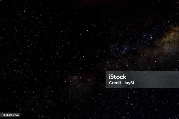 Stars And Galaxy Outer Space Sky Night Universe Black Starry Background Of Starfield Stock Photo - Download Image Now