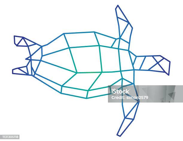 The Sea Turtle Seamless Graphic Isolated On A White Background Stock Illustration - Download Image Now