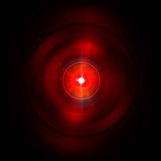 istock Solar Lens flare Red light special effect Black background 1131306642
