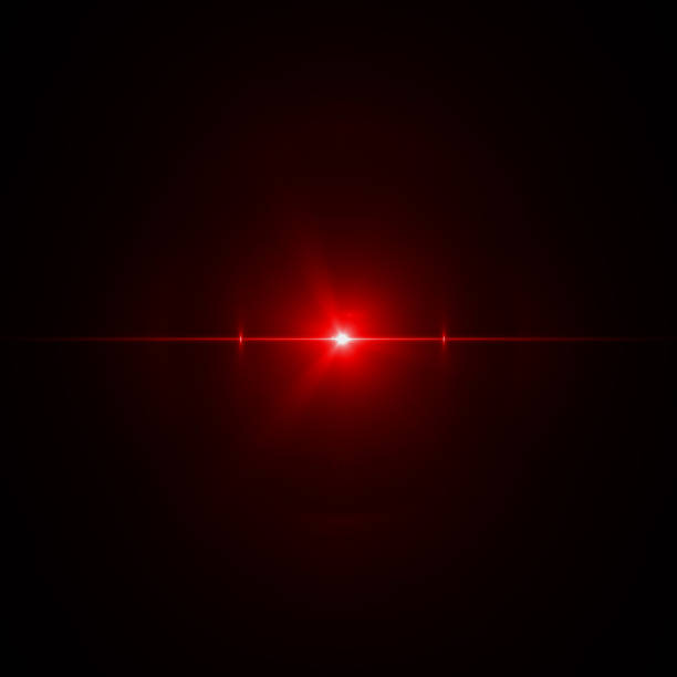 istock Solar Lens flare Red light special effect Black background 1131306685