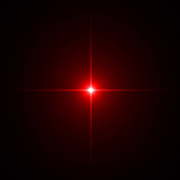 istock Solar Lens flare Red light special effect Black background 1131307197