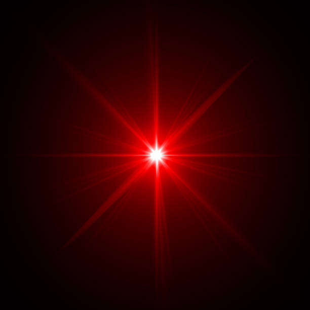 istock Solar Lens flare Red light special effect Black background 1131307199