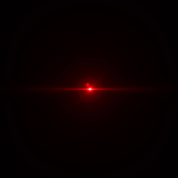 istock Solar Lens flare Red light special effect Black background 1131307213