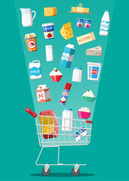 Sampling Cart. Cartoon 20+ Grocery Store Sampling Cart Stock Illustrations, Royalty-Free ...