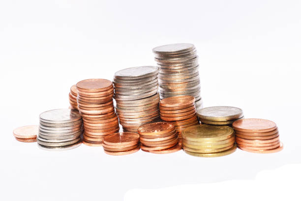 istock Many stacks of coins 1131315979