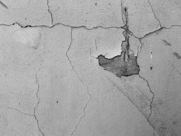 istock concrete in cracks or cracks in plaster 1131316159
