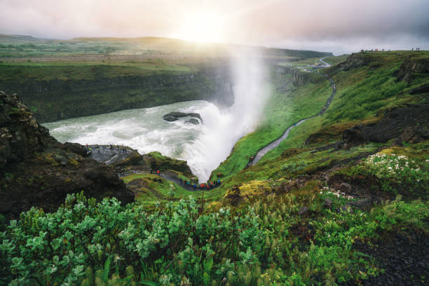 istock Landscape of Gullfoss waterfall in Iceland. 1131317593
