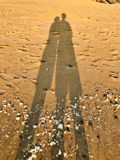 istock The silhouette of lovers on the beach. 1131320163