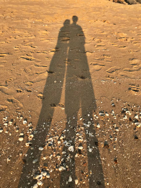istock The silhouette of lovers on the beach. 1131321975