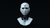 Cyborg with Blue Neutral lighting Front