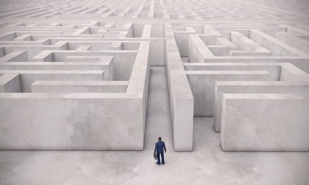istock Maze and Businessman 1131326107