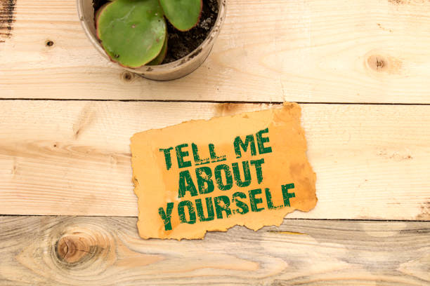 istock Tell Me About Yourself in cardboard 1131332118