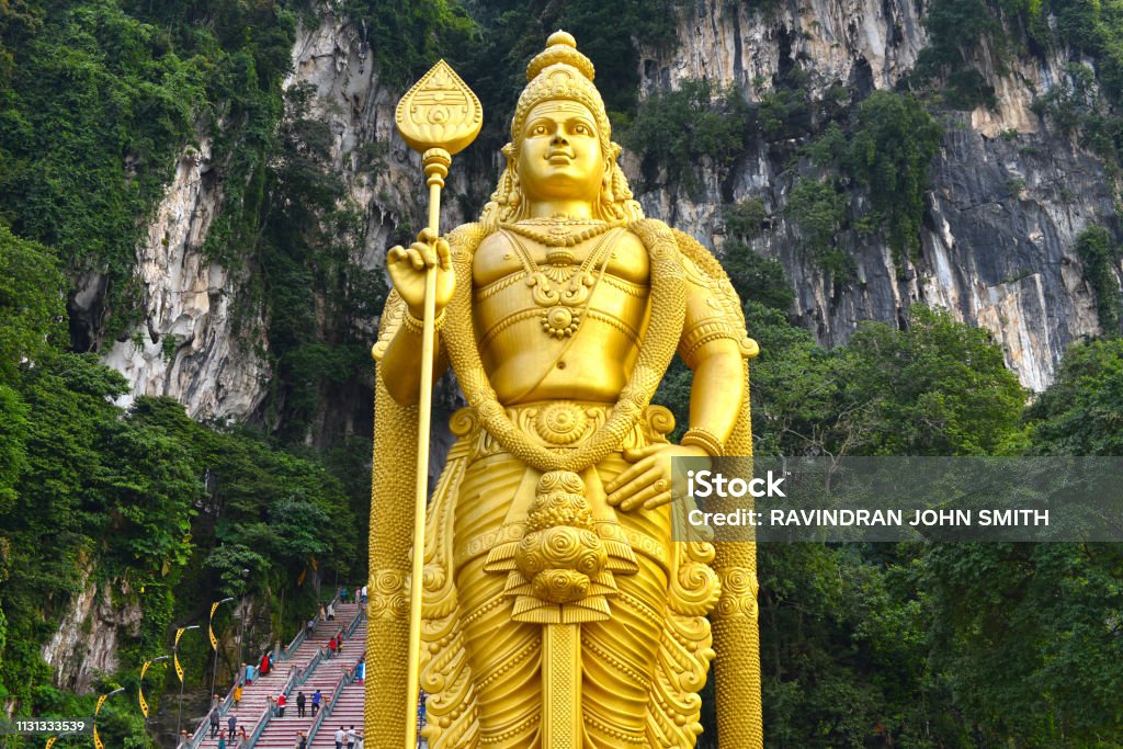 Lord Murugan Statue Stock Photo - Download Image Now - Batu Caves, Capital  Cities, Cave - iStock