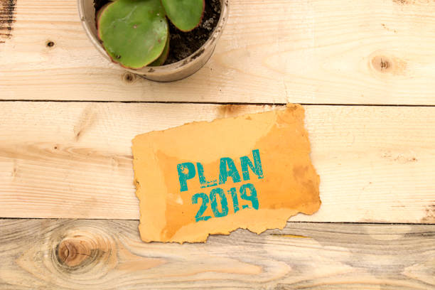 goals 2019 in small cardboard
