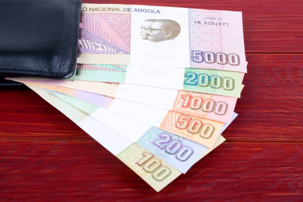 istock Angolan money in the black wallet 1131335883