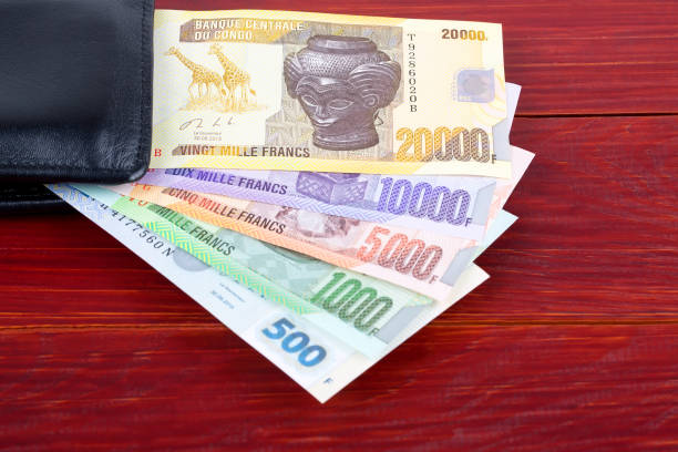 istock Congolese Francs in the black wallet 1131336394