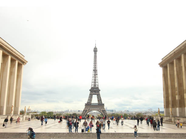 istock Eiffel Tower seen between Palais de Chaillot , Paris France 1131338823