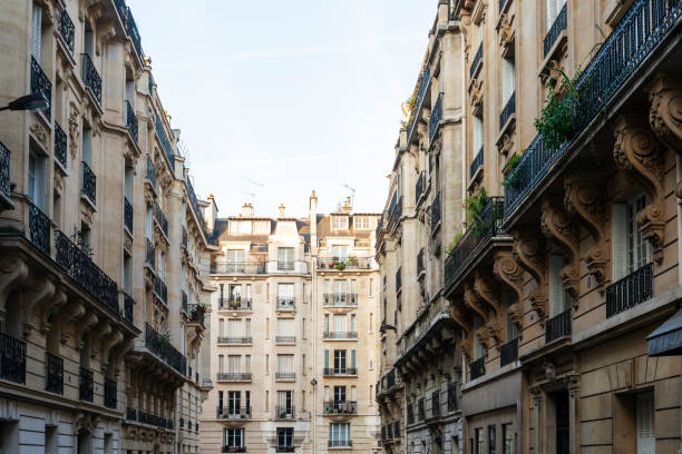 istock old-fashioned building in paris ,Europe 1131339153