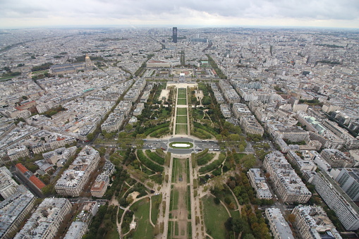 City of Paris from above, taken from the Eiffel Tower