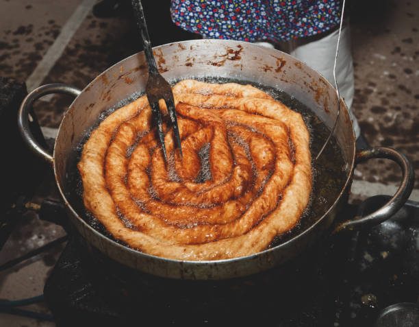 istock Scrippella, sweet fried typical of Mondragone. 1131342150